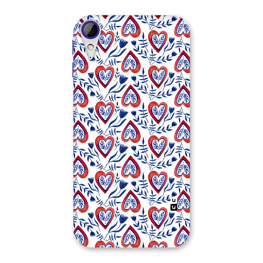 Wrapping Hearts Pattern Back Case for Desire 830