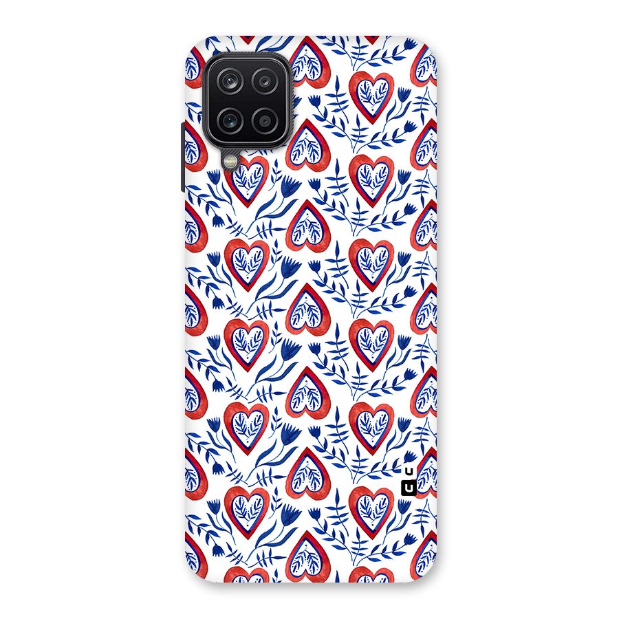 Wrapping Hearts Pattern Back Case for Galaxy A12