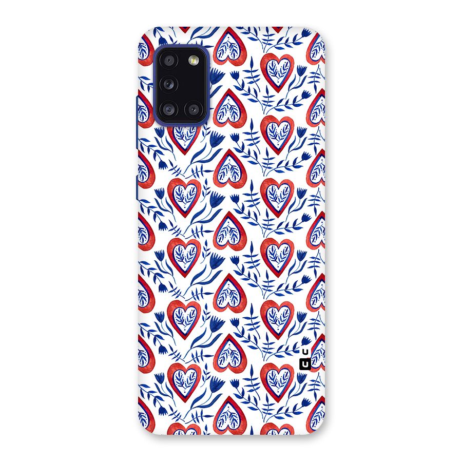 Wrapping Hearts Pattern Back Case for Galaxy A31