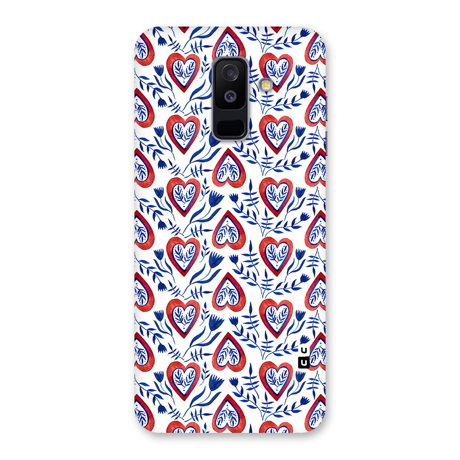 Wrapping Hearts Pattern Back Case for Galaxy A6 Plus