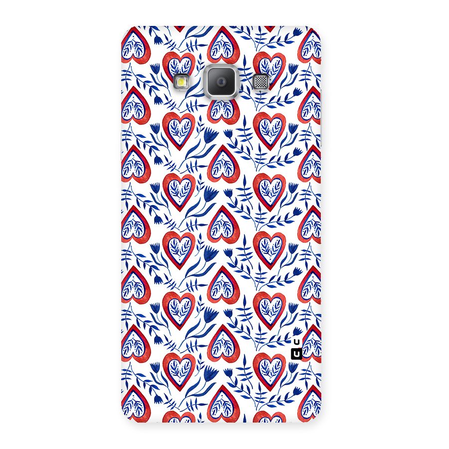 Wrapping Hearts Pattern Back Case for Galaxy A7