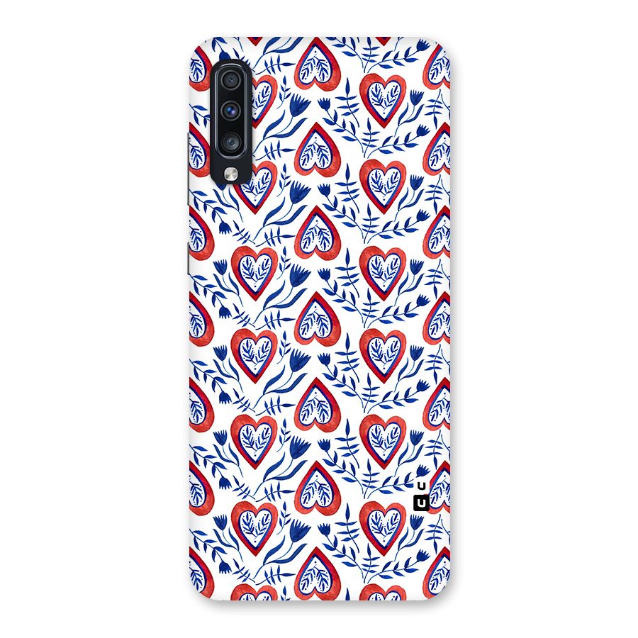 Wrapping Hearts Pattern Back Case for Galaxy A70