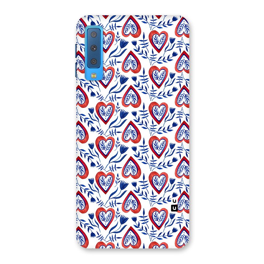 Wrapping Hearts Pattern Back Case for Galaxy A7 (2018)
