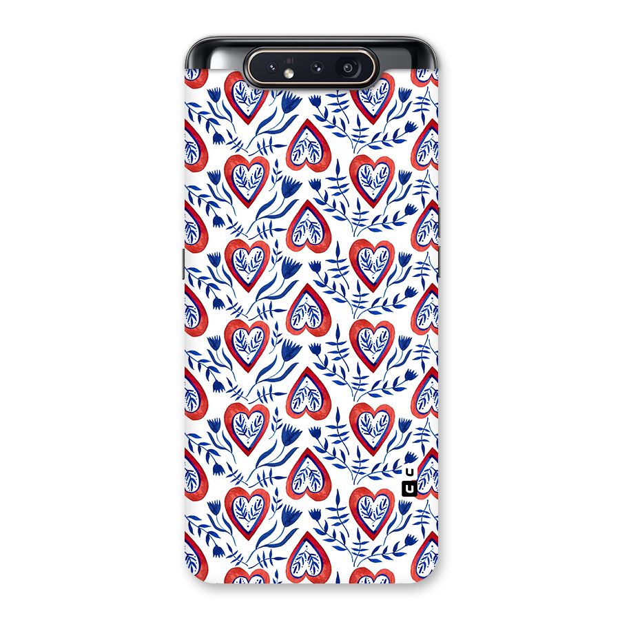 Wrapping Hearts Pattern Back Case for Galaxy A80