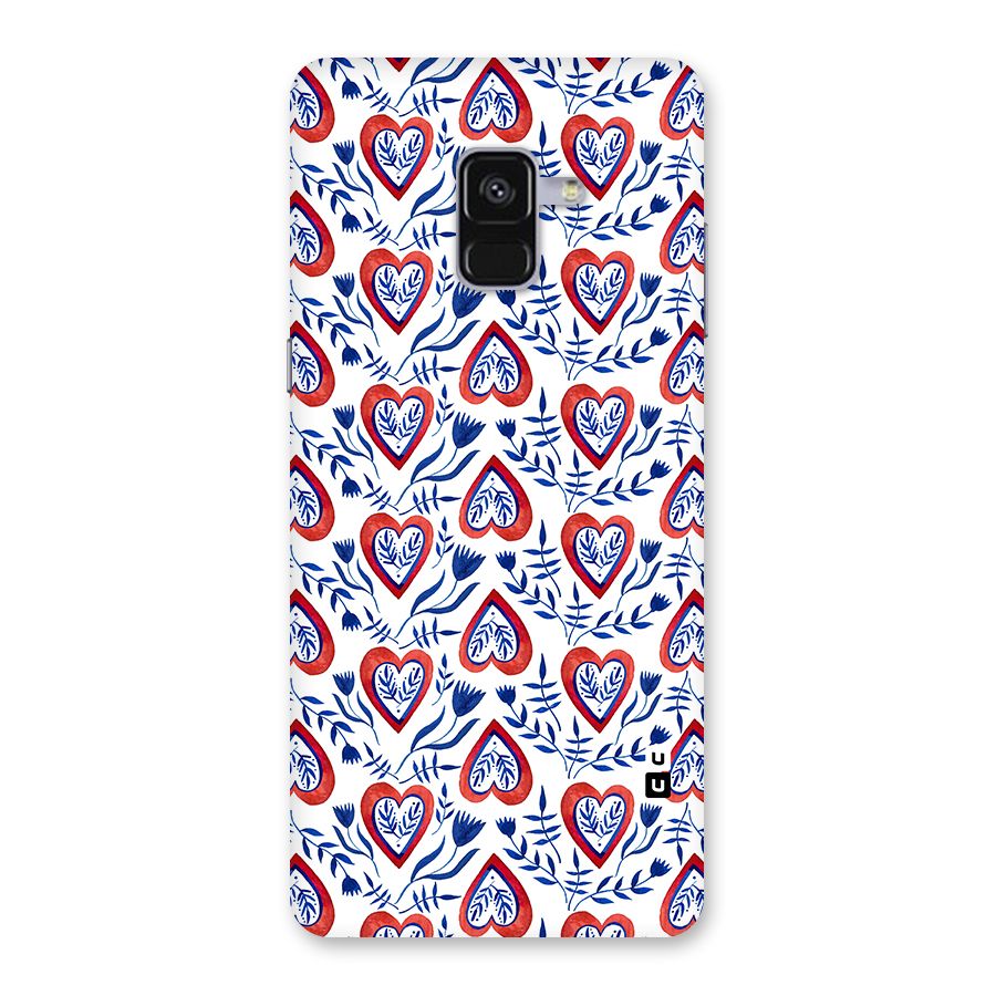 Wrapping Hearts Pattern Back Case for Galaxy A8 Plus