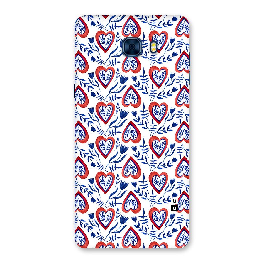 Wrapping Hearts Pattern Back Case for Galaxy C7 Pro