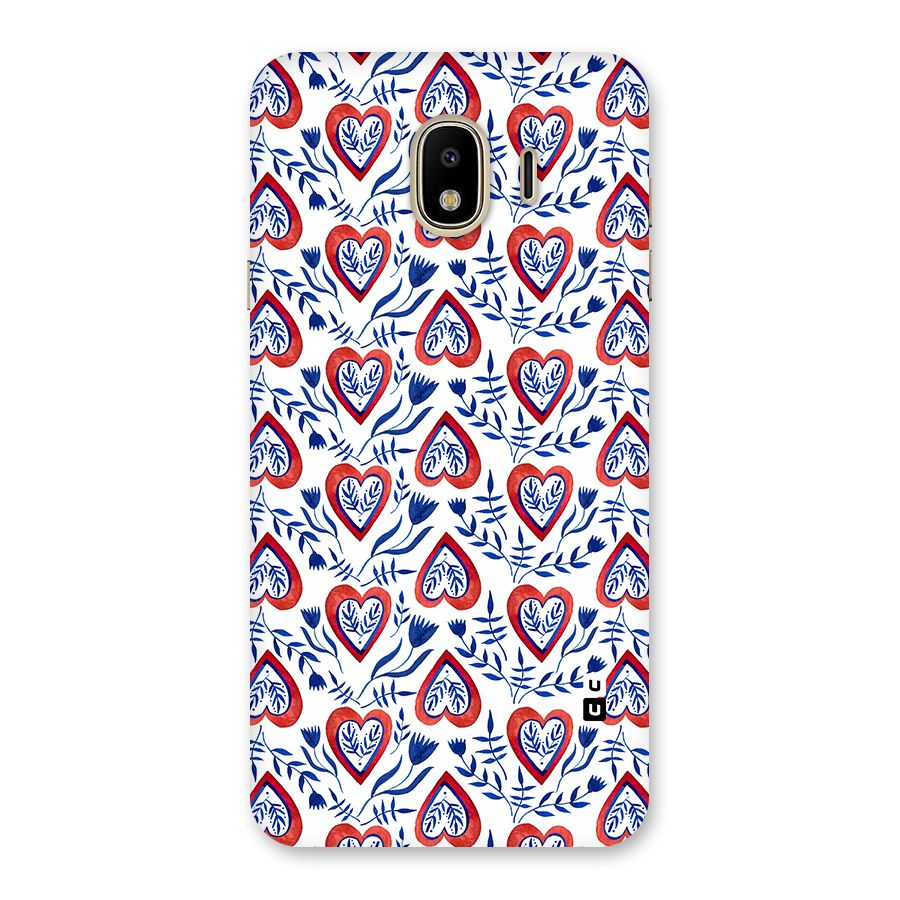 Wrapping Hearts Pattern Back Case for Galaxy J4