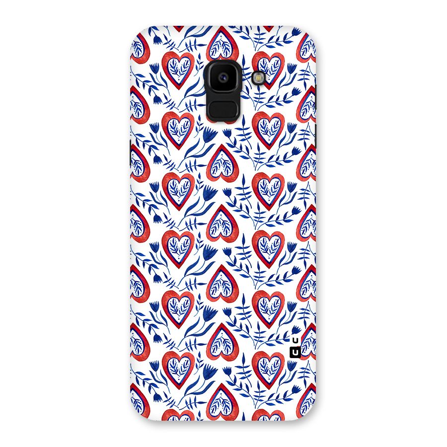 Wrapping Hearts Pattern Back Case for Galaxy J6
