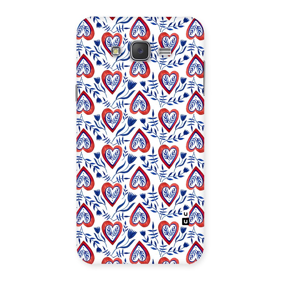 Wrapping Hearts Pattern Back Case for Galaxy J7