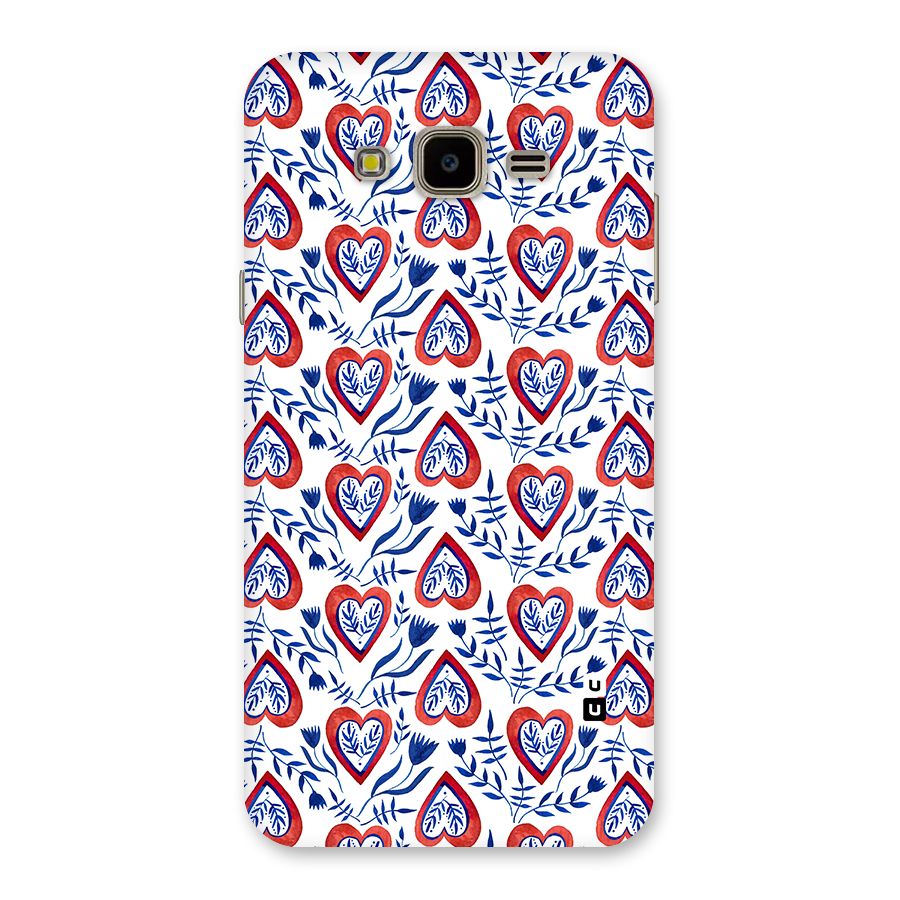 Wrapping Hearts Pattern Back Case for Galaxy J7 Nxt