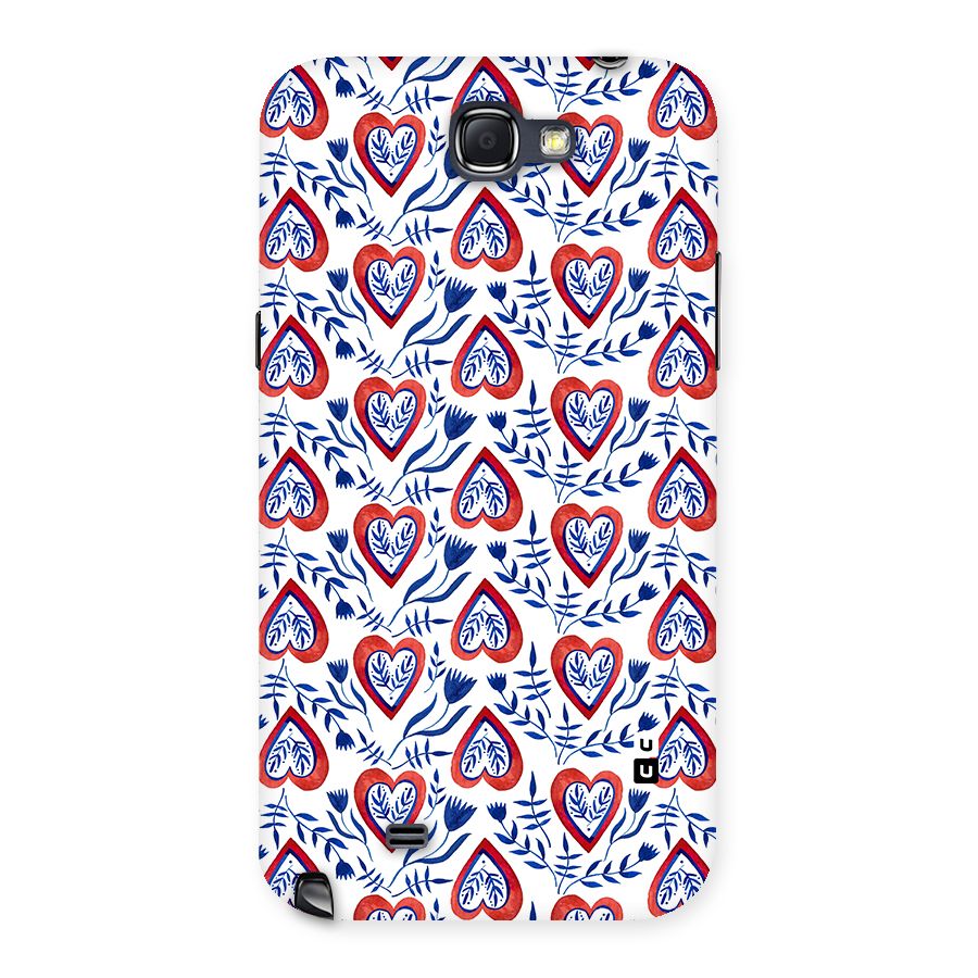 Wrapping Hearts Pattern Back Case for Galaxy Note 2