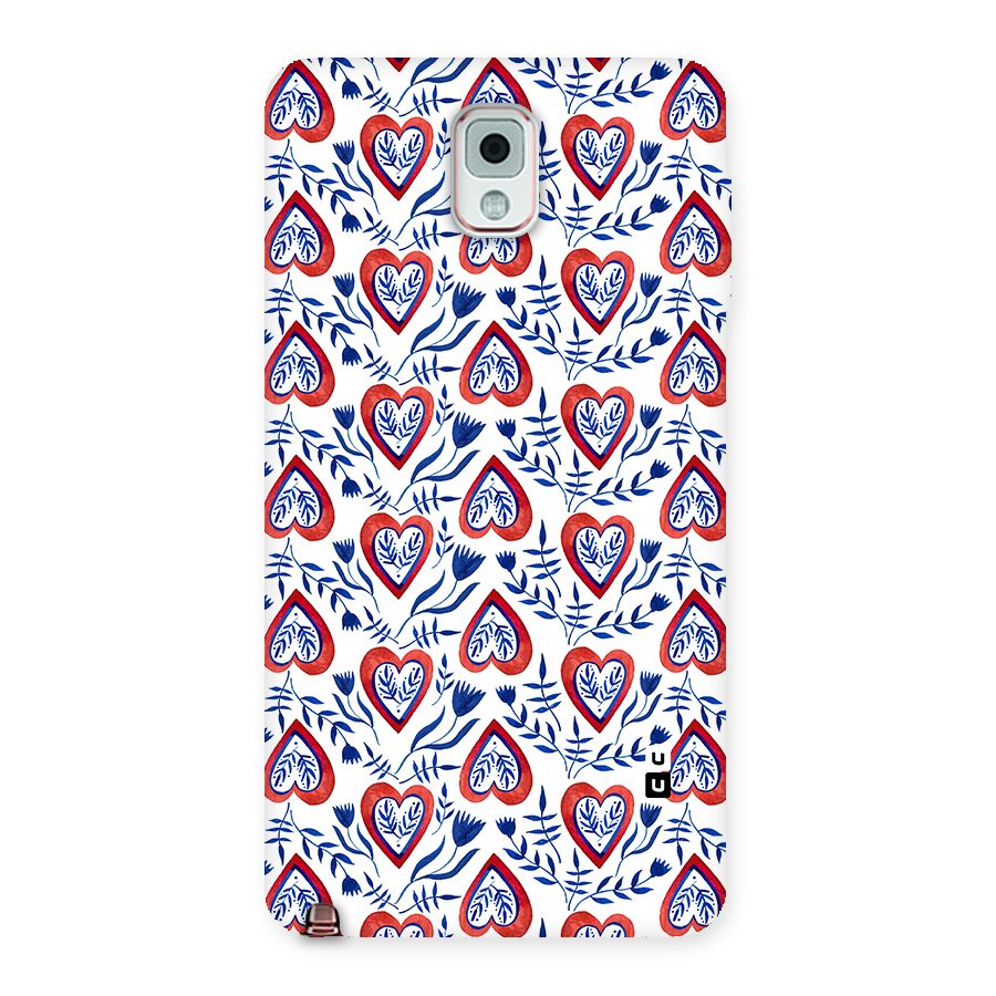 Wrapping Hearts Pattern Back Case for Galaxy Note 3