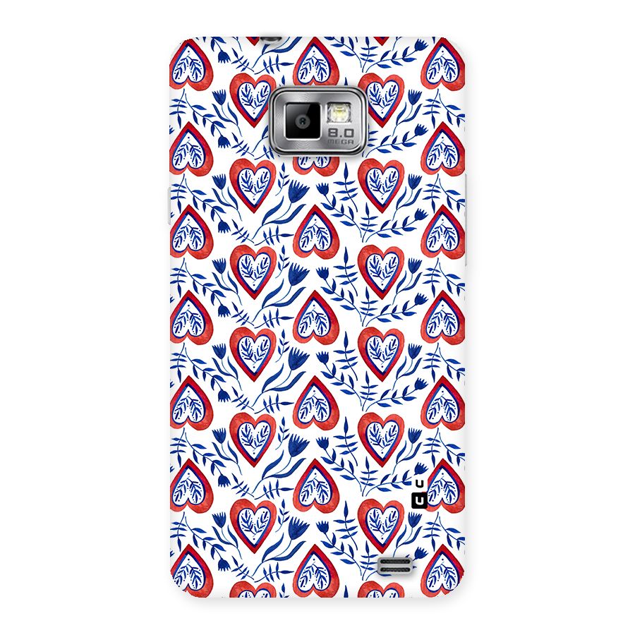 Wrapping Hearts Pattern Back Case for Galaxy S2