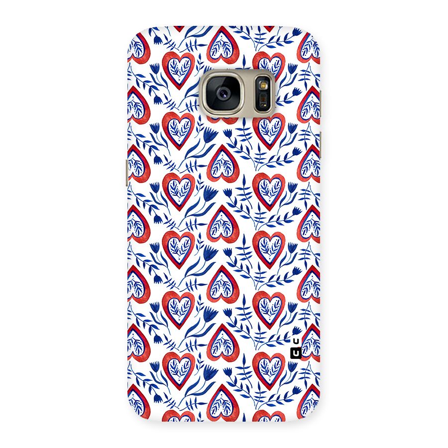 Wrapping Hearts Pattern Back Case for Galaxy S7