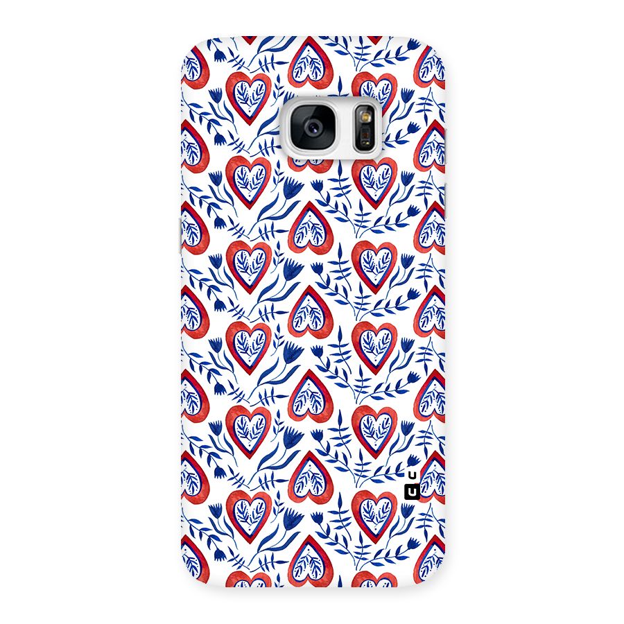 Wrapping Hearts Pattern Back Case for Galaxy S7 Edge