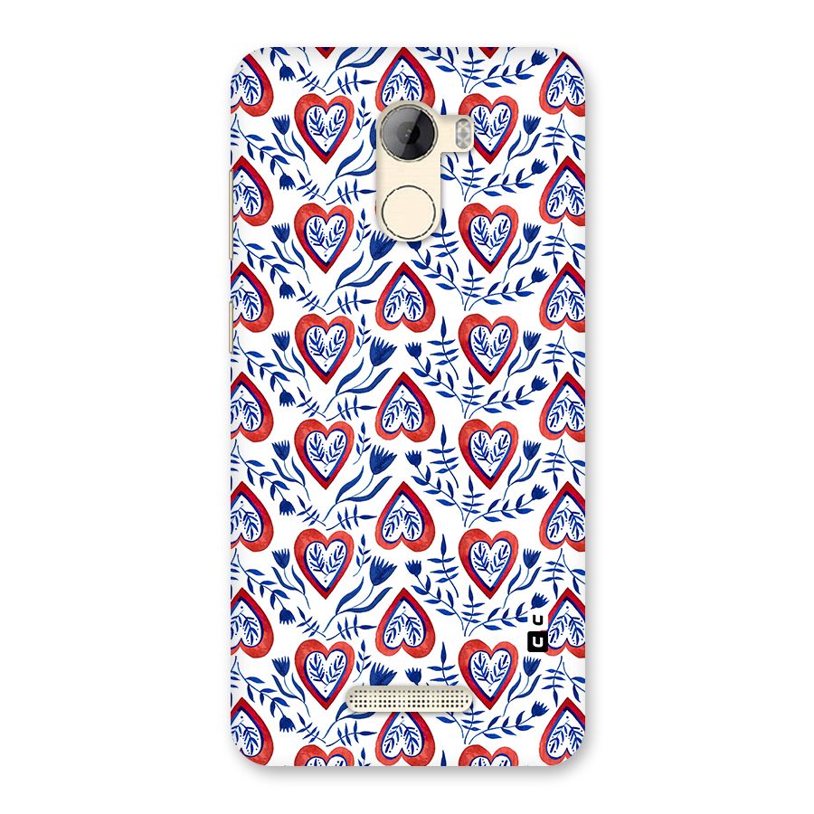 Wrapping Hearts Pattern Back Case for Gionee A1 LIte