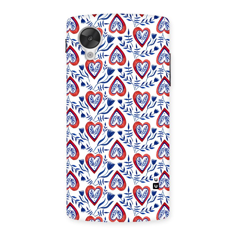 Wrapping Hearts Pattern Back Case for Google Nexsus 5