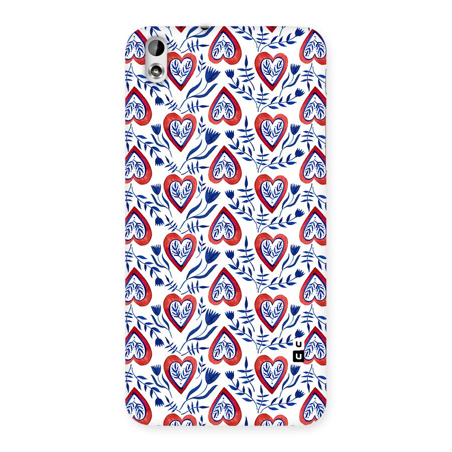 Wrapping Hearts Pattern Back Case for HTC Desire 816g