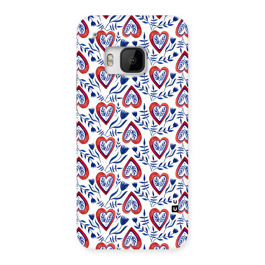 Wrapping Hearts Pattern Back Case for HTC One M9