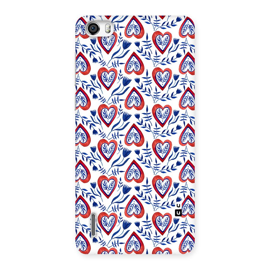 Wrapping Hearts Pattern Back Case for Honor 6