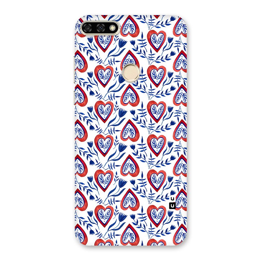 Wrapping Hearts Pattern Back Case for Honor 7A
