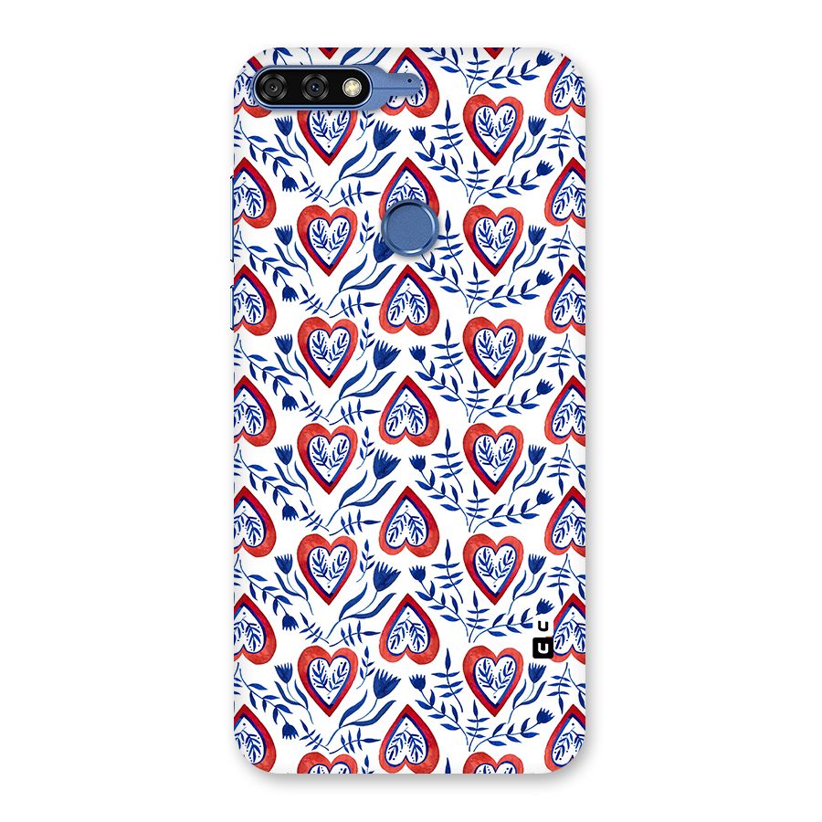 Wrapping Hearts Pattern Back Case for Honor 7C