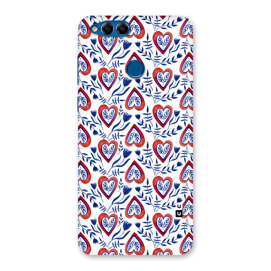 Wrapping Hearts Pattern Back Case for Honor 7X