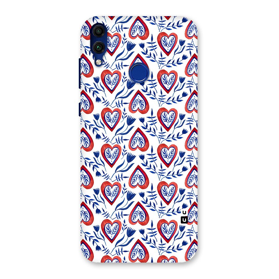 Wrapping Hearts Pattern Back Case for Honor 8C