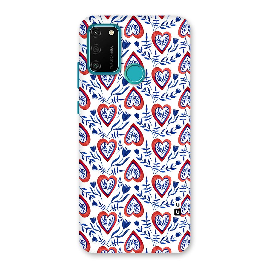 Wrapping Hearts Pattern Back Case for Honor 9A