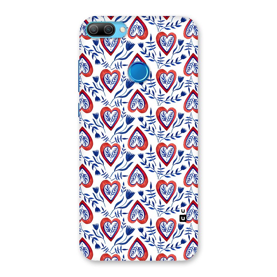 Wrapping Hearts Pattern Back Case for Honor 9N