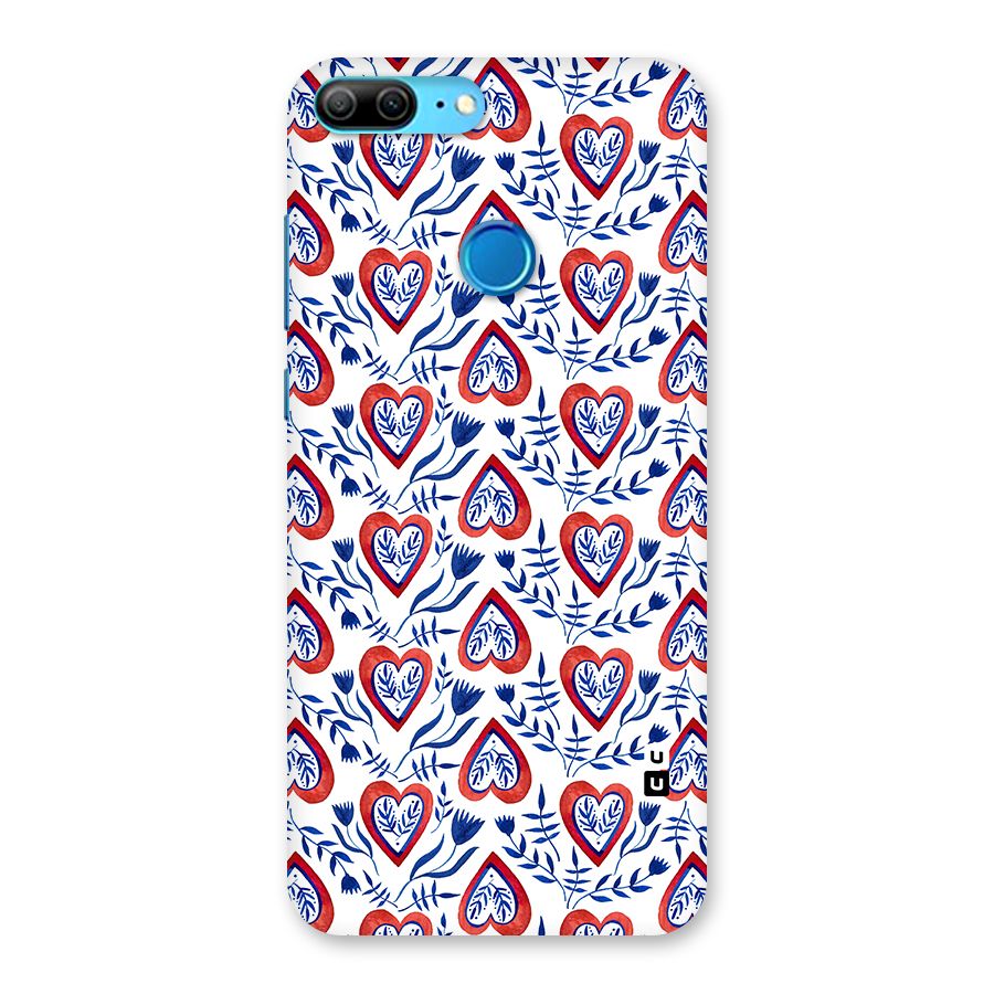 Wrapping Hearts Pattern Back Case for Honor 9 Lite