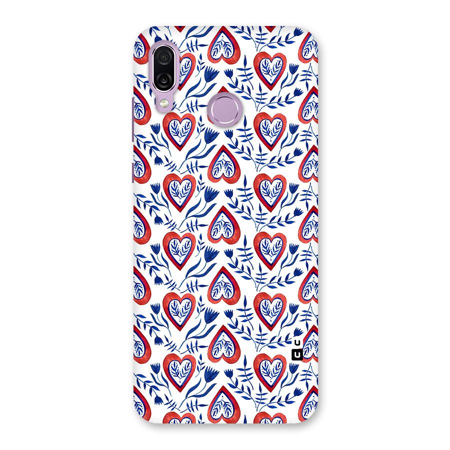 Wrapping Hearts Pattern Back Case for Honor Play