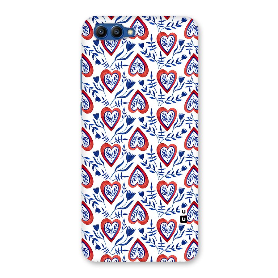 Wrapping Hearts Pattern Back Case for Honor View 10