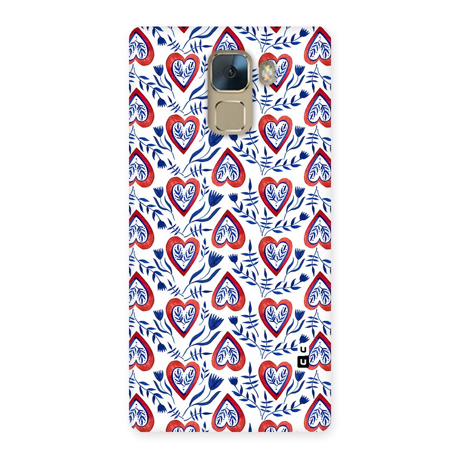 Wrapping Hearts Pattern Back Case for Huawei Honor 7