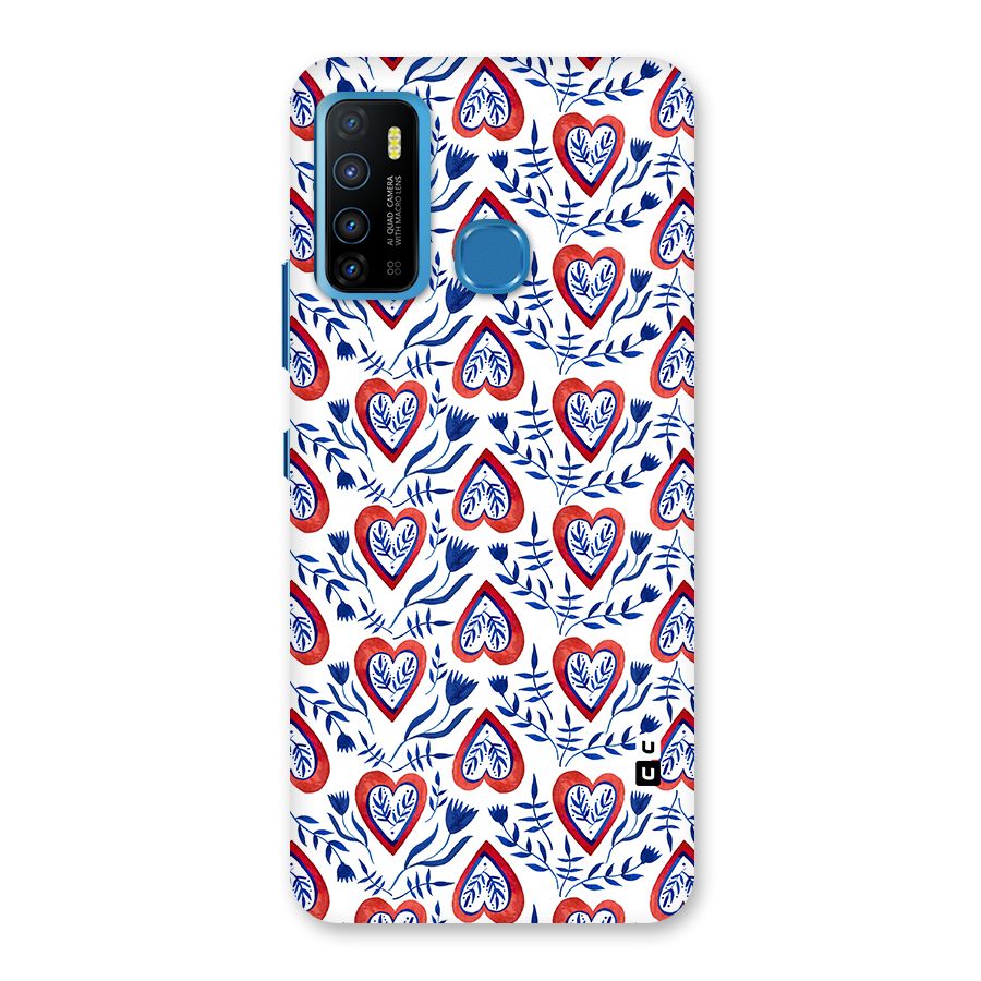 Wrapping Hearts Pattern Back Case for Infinix Hot 9