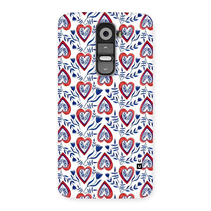 Wrapping Hearts Pattern Back Case for LG G2