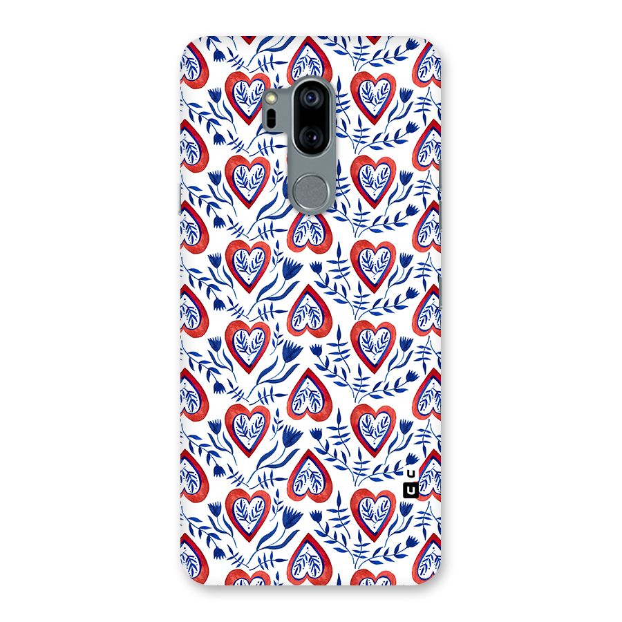 Wrapping Hearts Pattern Back Case for LG G7