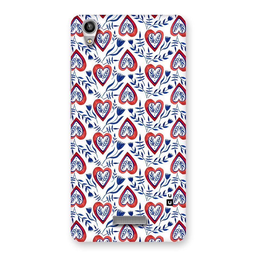 Wrapping Hearts Pattern Back Case for Lava-Pixel-V1
