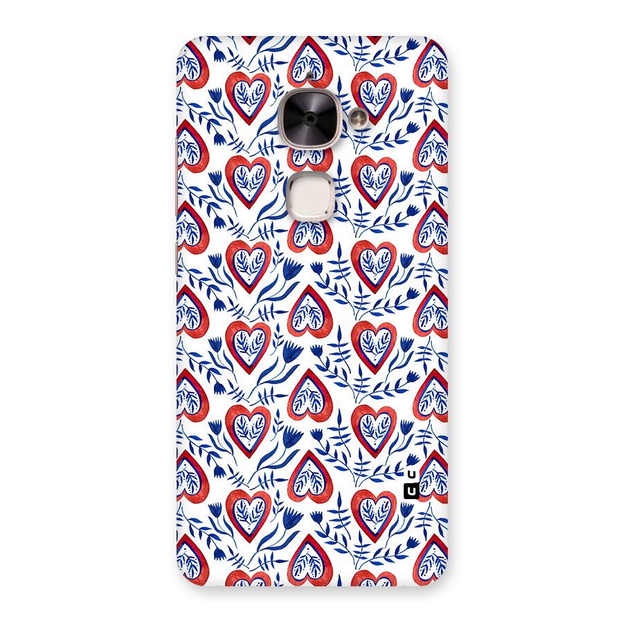 Wrapping Hearts Pattern Back Case for Le 2