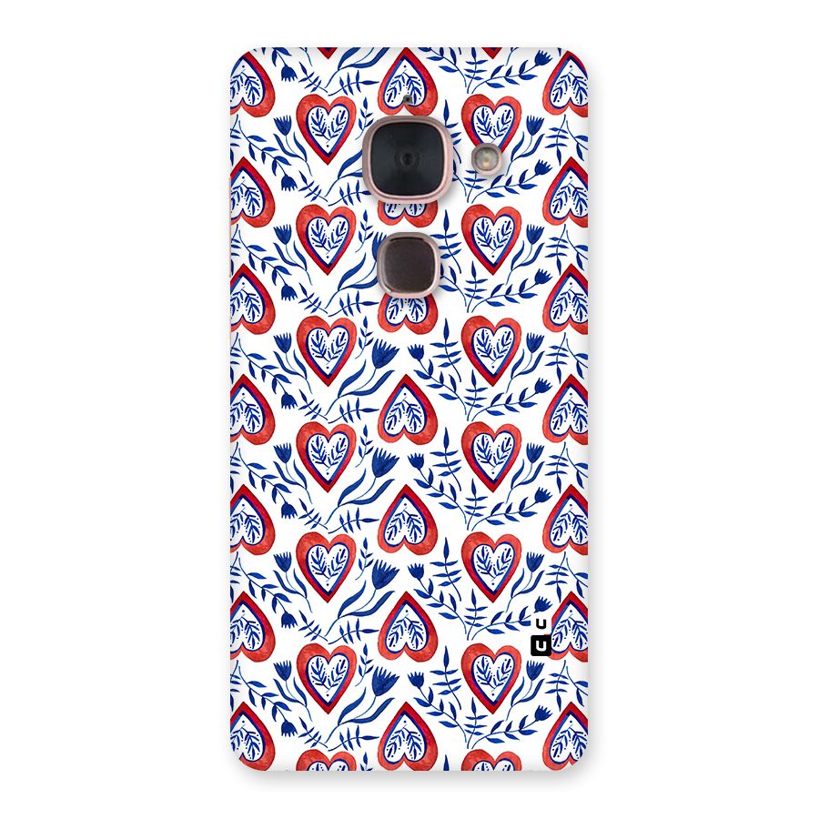Wrapping Hearts Pattern Back Case for Le Max 2