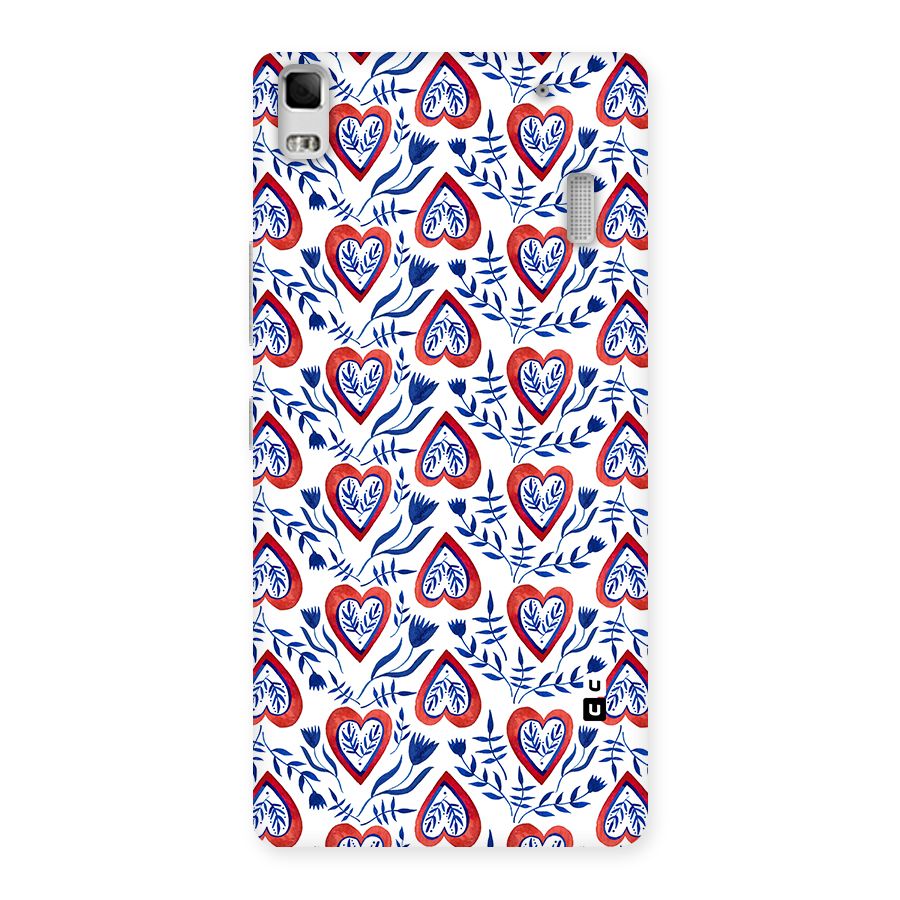 Wrapping Hearts Pattern Back Case for Lenovo K3 Note