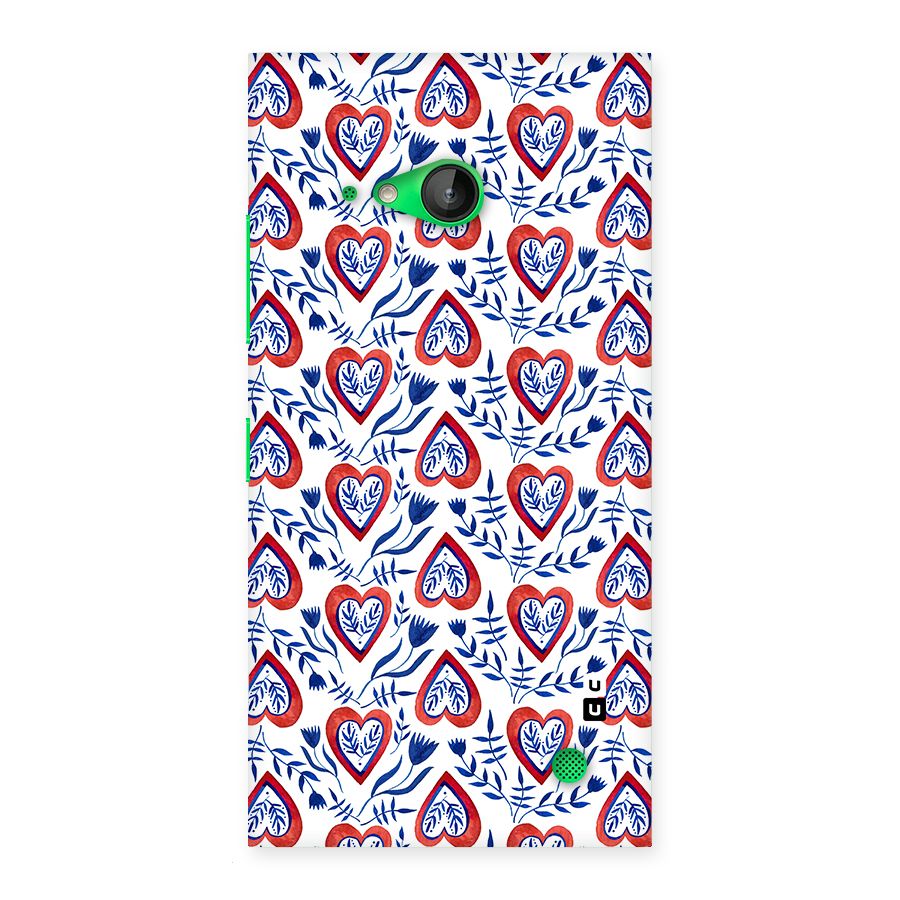 Wrapping Hearts Pattern Back Case for Lumia 730
