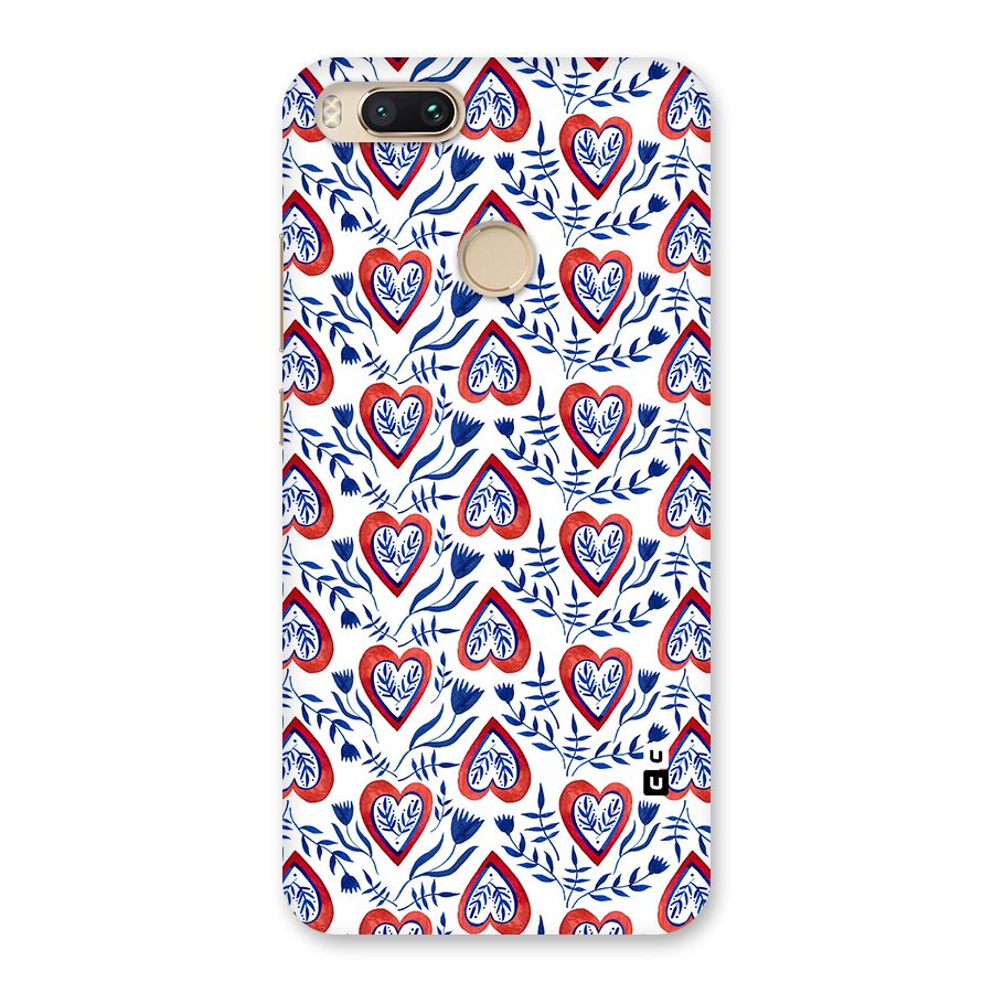 Wrapping Hearts Pattern Back Case for Mi A1