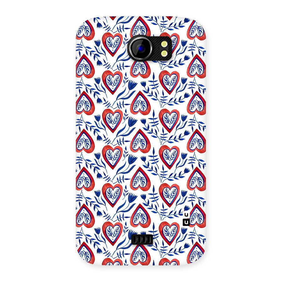 Wrapping Hearts Pattern Back Case for Micromax Canvas 2 A110