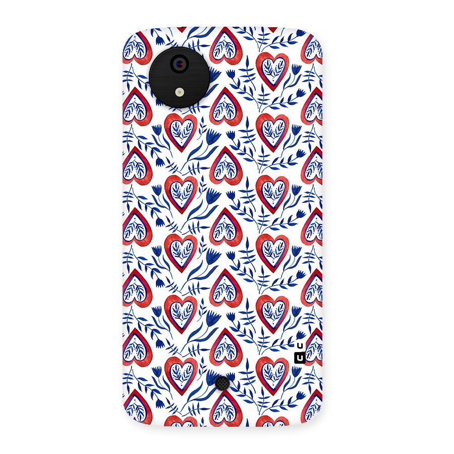 Wrapping Hearts Pattern Back Case for Micromax Canvas A1