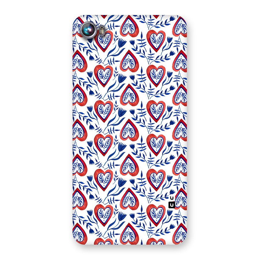 Wrapping Hearts Pattern Back Case for Micromax Canvas Fire 4 A107