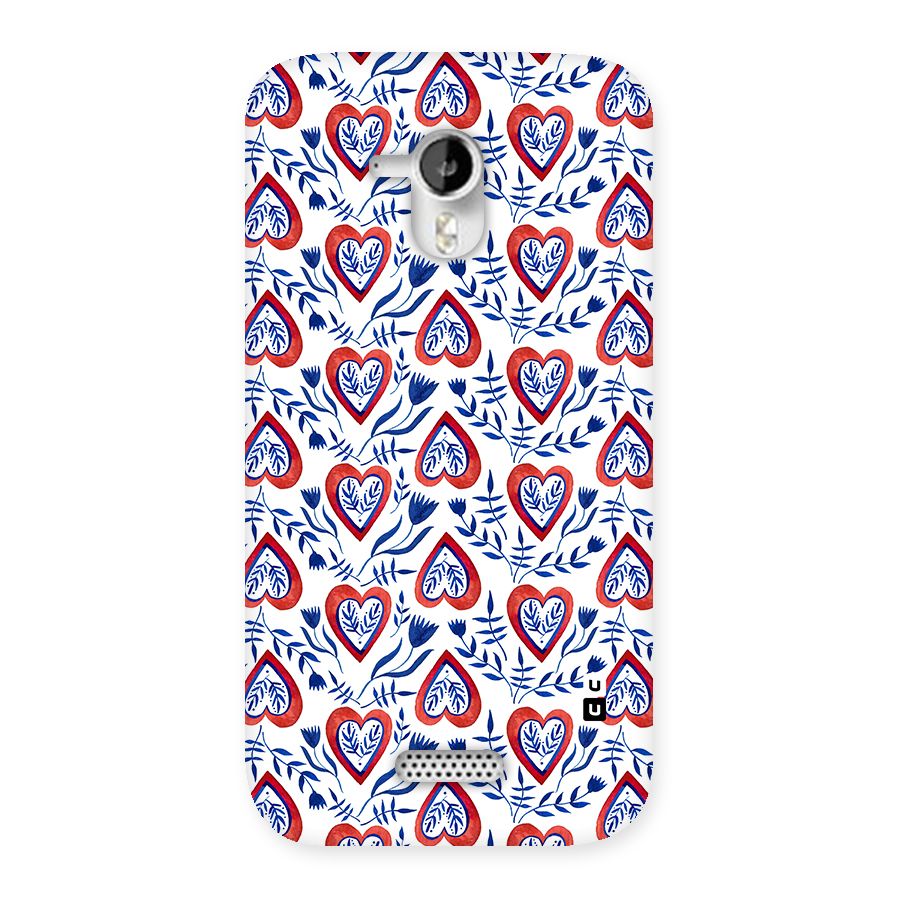 Wrapping Hearts Pattern Back Case for Micromax Canvas HD A116