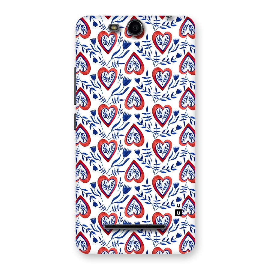 Wrapping Hearts Pattern Back Case for Micromax Canvas Juice 3 Q392