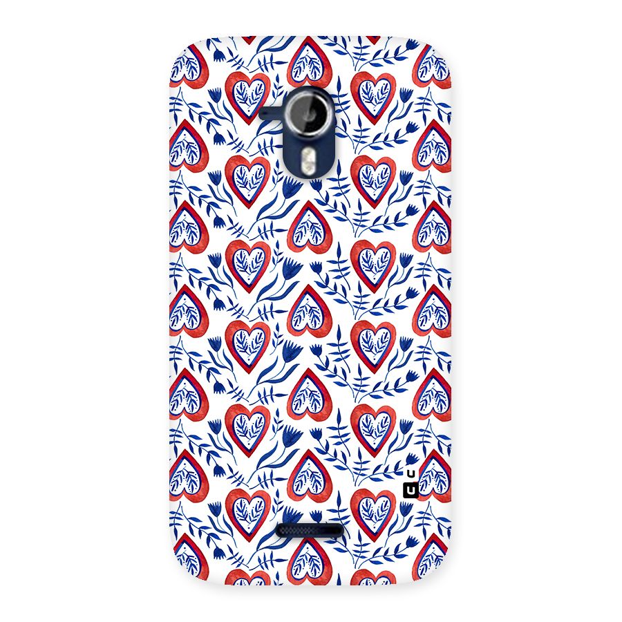 Wrapping Hearts Pattern Back Case for Micromax Canvas Magnus A117