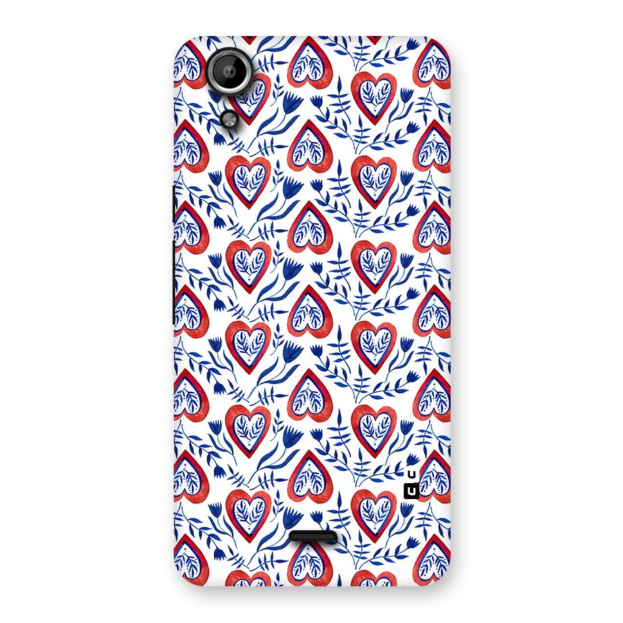 Wrapping Hearts Pattern Back Case for Micromax Canvas Selfie Lens Q345